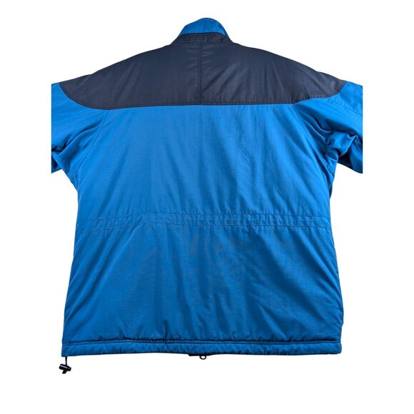 Columbia Womens Medium Blue Black Heavyweight Winter Jacket Lined Full Zip Coat - Picture 2 of 15
